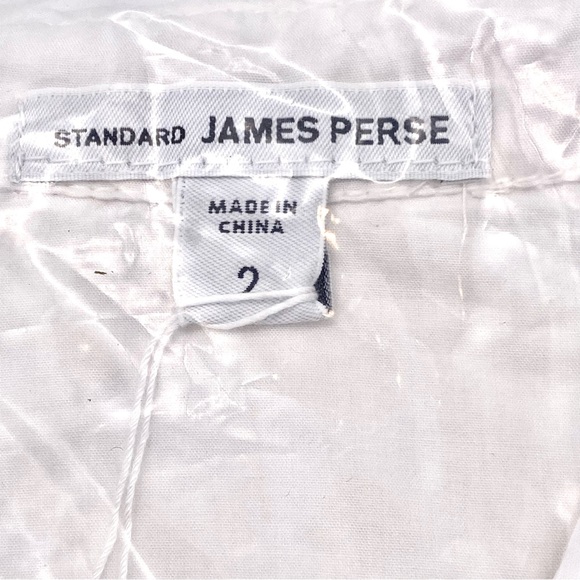 NWT Standard James Perse Men's Cotton Western Button Down Shirt, M/2 - Picture 11 of 13